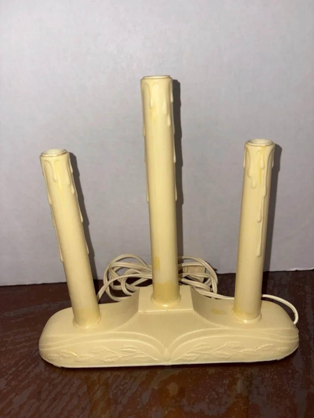Vintage GE Three Light Candolier  Christmas Yuletide Electric Candolier